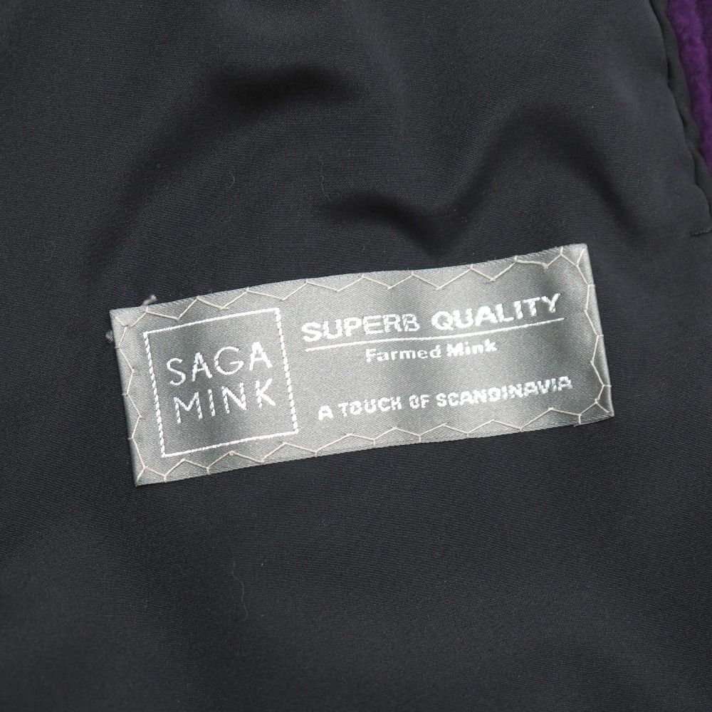 □美品□SAGA MINK サガミンク コート サイズM ミンクファー 毛皮 