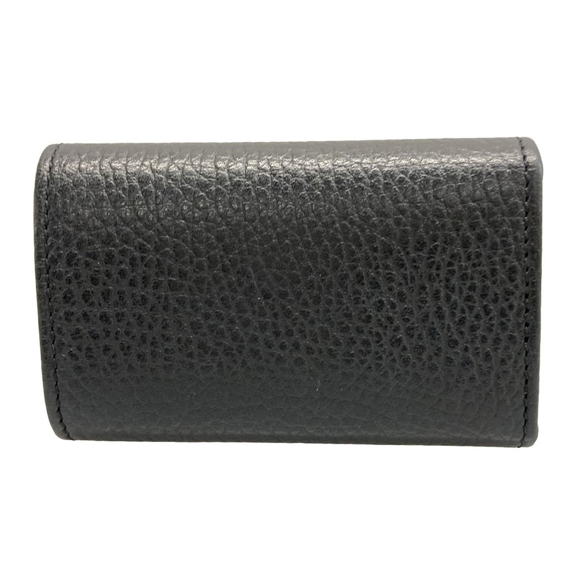 GUCCI(グッチ) キーケース GGマーモント 456118 黒 6連フック レザー