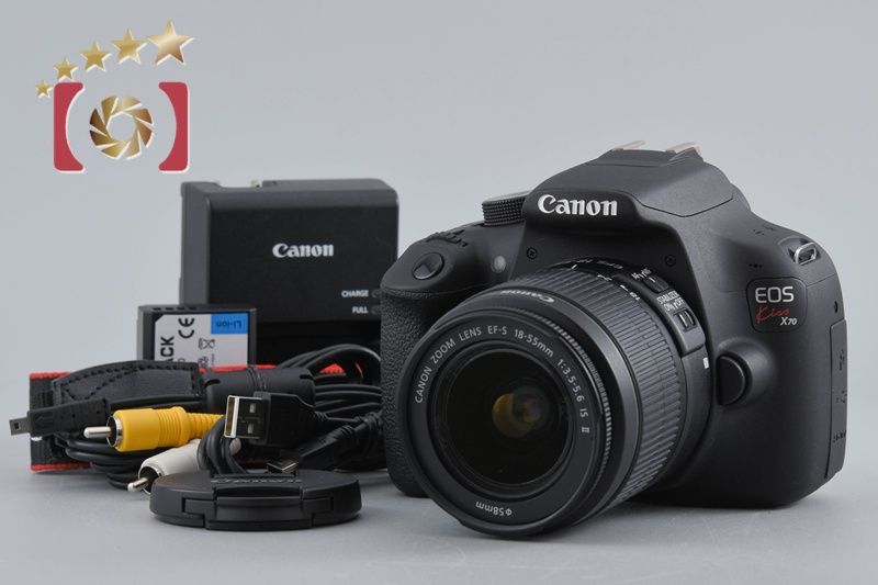 中古】Canon キヤノン EOS Kiss X70 EF-S 18-55 IS レンズキット 