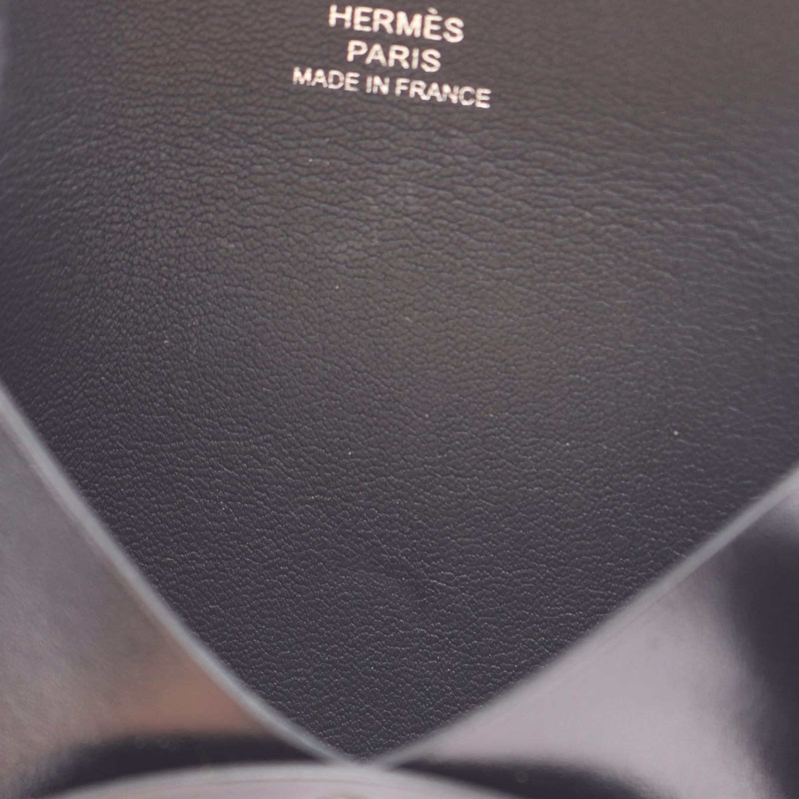 エルメス HERMES コインケース バスティア ブラック カーフ（牛革