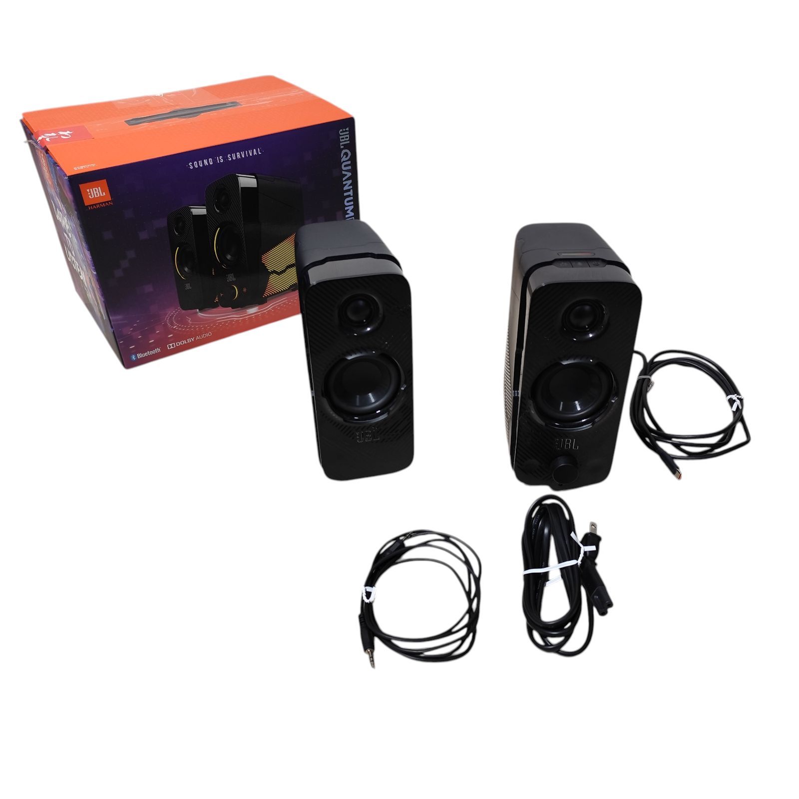管理番号2137】JBL QUANTUM DUO ゲーミングスピーカー/USB 3.5mm 接続