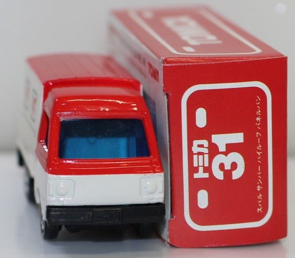 USED トミカ 日本製 31 スバル サンバー ハイルーフ パネルバン 1/52