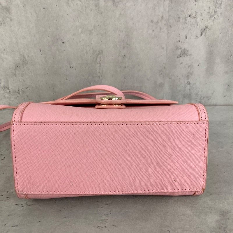 【希少】ハナエモリ レザー ピンク ゴールド 2way ショルダー フォーマル HANAE MORI×CELFORD ハナエモリ セルフォード コラボ 限定 2WAY