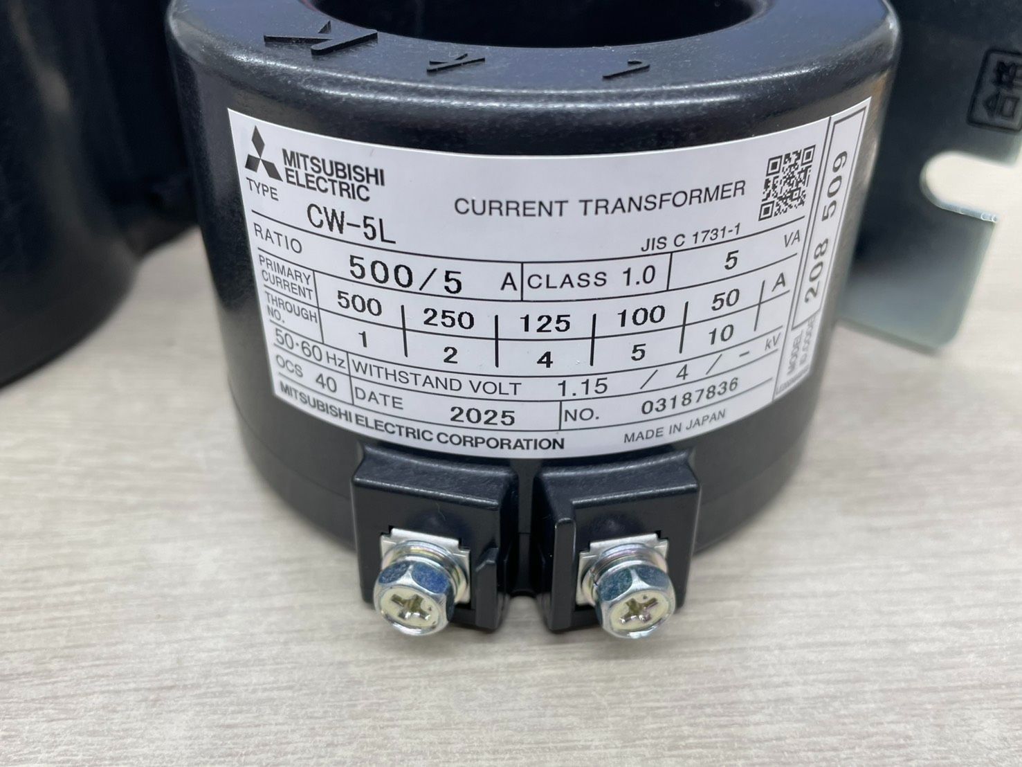  三菱電機 電力管理用計器 CW-5 L 500|5 A ラッピング材 コーキング材 電設資材 材料 資材