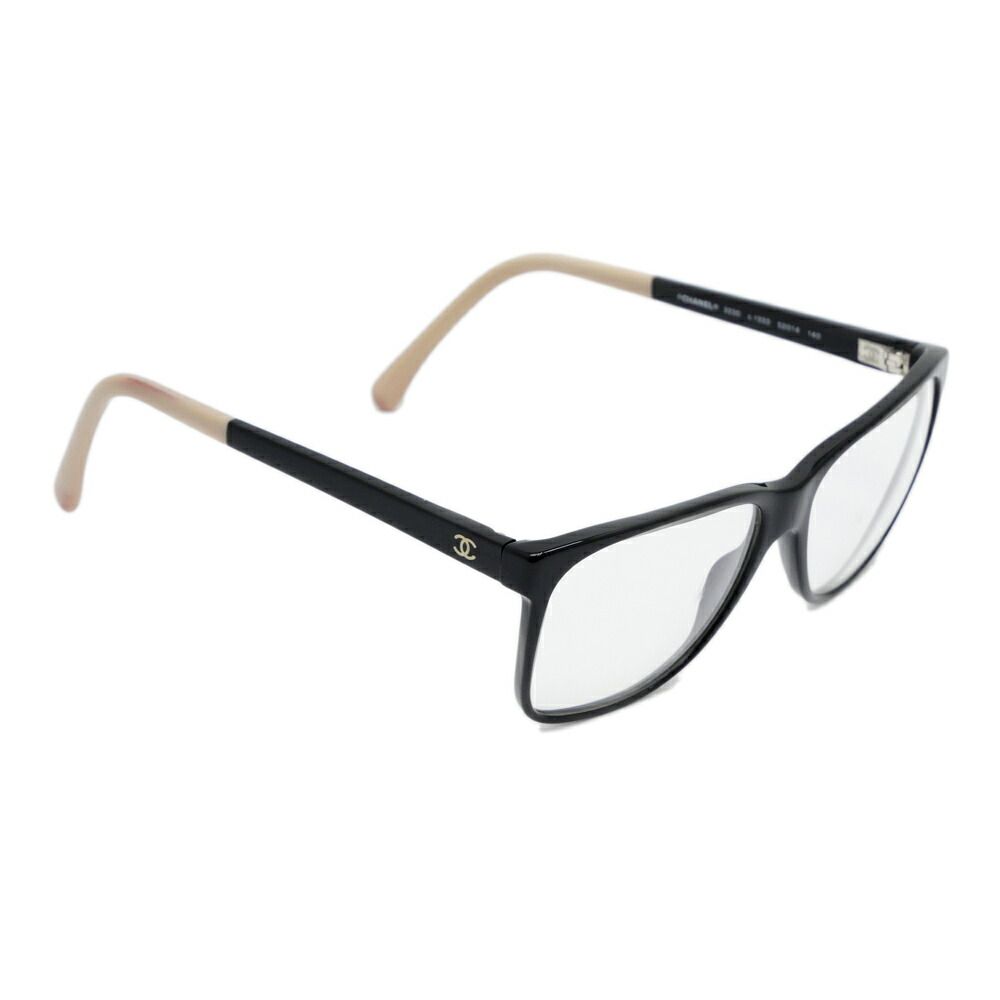 名東】シャネル メガネ 度なし 伊達メガネ アイウェア 3230 ブラック