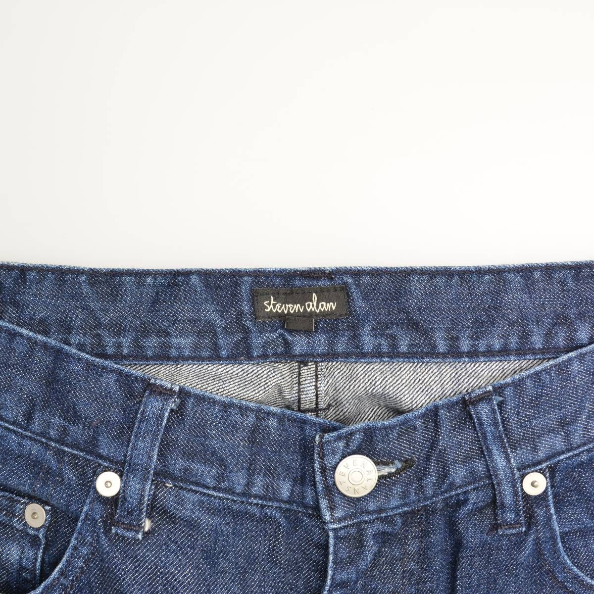 steven alan ダークグレー ストレートデニム 32インチ steven alan 