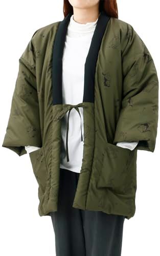 TIME はんてん 猫柄 メンズ レディース 吸湿発熱素材 軽くて お家で洗える 半纏 おしゃれ 猫好きの方に着てほしいpo 4810 abbc