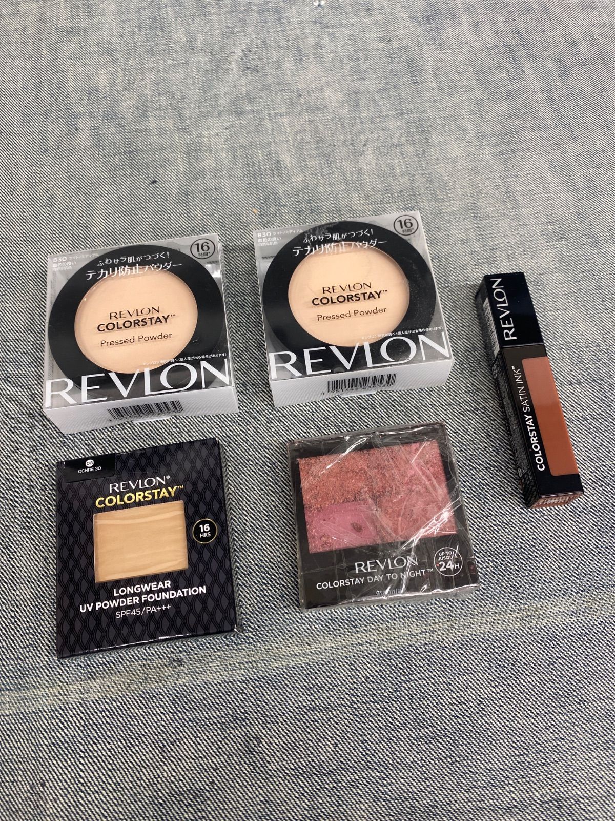 レブロン アイシャドウ リップカラー ファンデーションレフィル プレストパウダー2個 セット