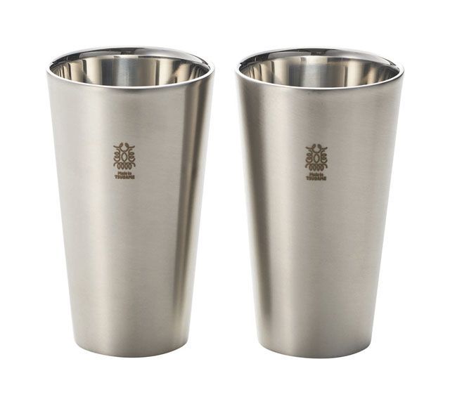ステンレス タンブラー 二重構造 ハイボール 保冷 結露しにくい カップ 金属 シンプル 酒器 ビール ギフト300 cc 2 pcs SR-II サテン仕上げ _gt