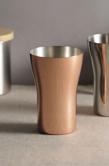 純銅 タンブラー ブロンズ 保温 保冷 おしゃれ ハイボール ビール 酒器 ジョッキ コーヒー プレゼント ギフト 洗いやすい オフィス かわいい 燕三条 日本製 新潟 燕市 350ｃｃ 2 pc 202525 _gt
