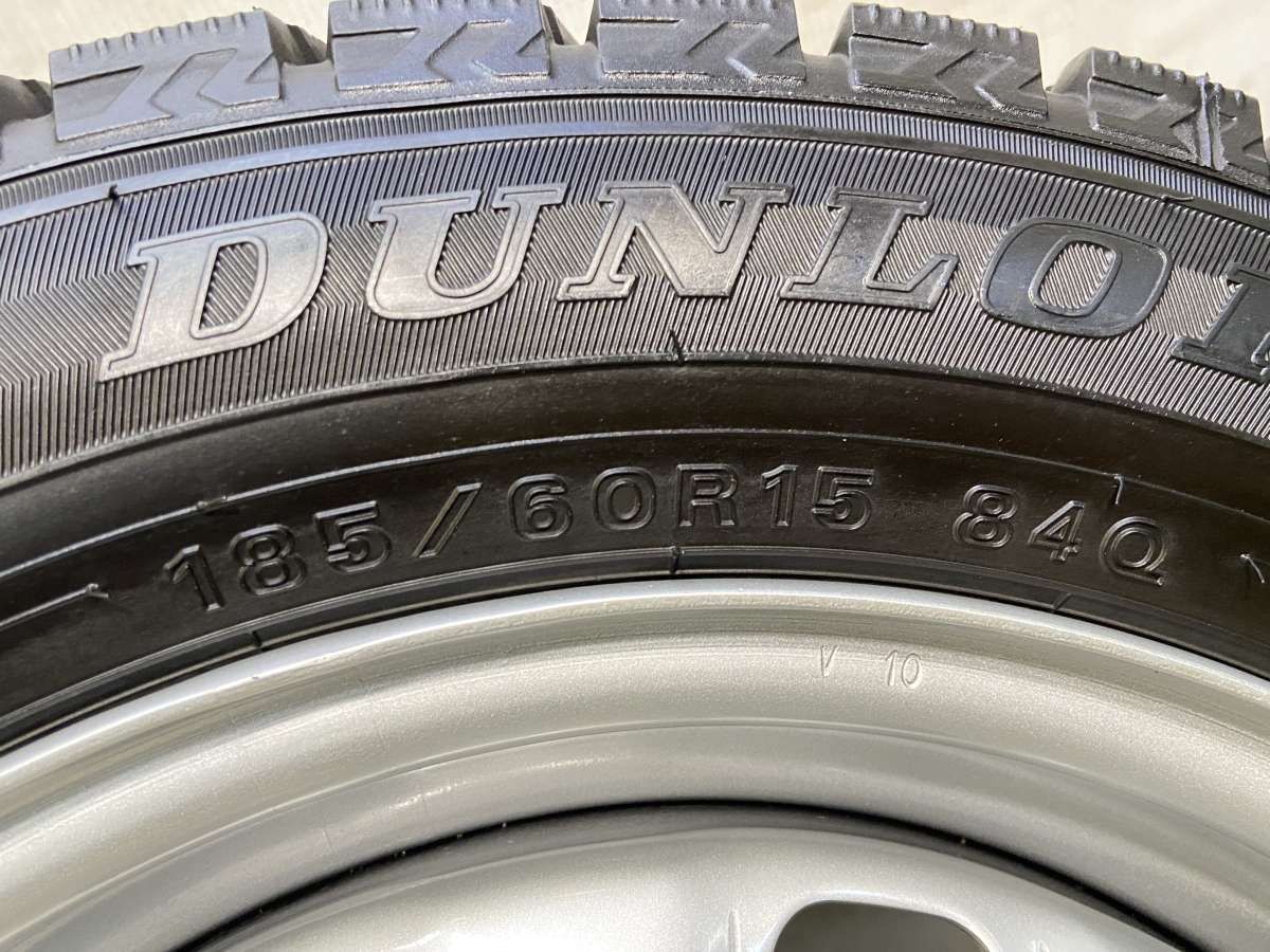 185/60R15 ダンロップ ウィンターマックス WM02 SCHWARZ V10 15x6.0