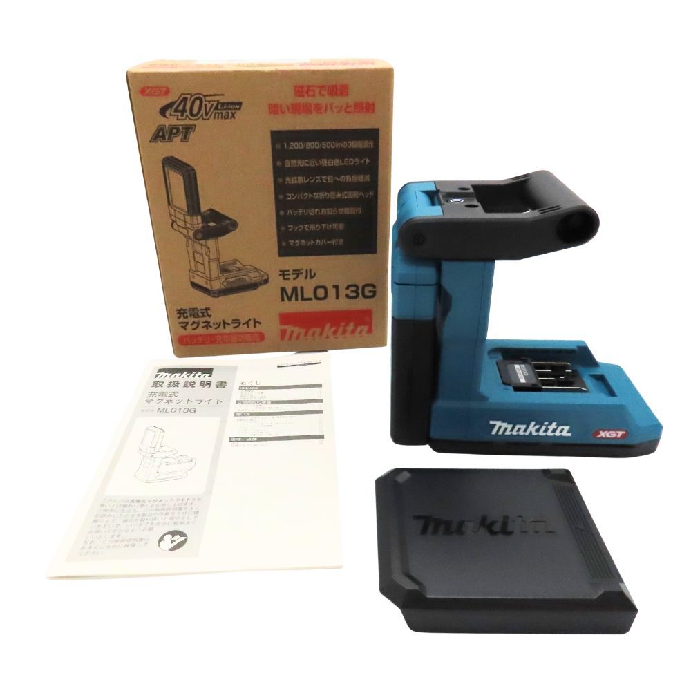 Makita マキタ ML 013 G 充電式マグネットライト 電動工具 強力マグネット 回転ライトヘッド 小型ボディ 吊り下げ 光拡散レンズ バッテリー別 充電器別 コンパクト 省スペース
