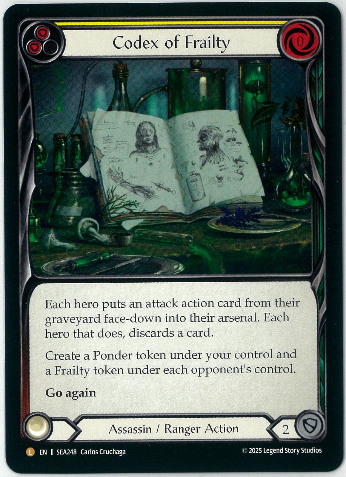 Flesh and Blood/英語版/虚弱症の魔本/Codex of Frailty/SEA248/蒼海の