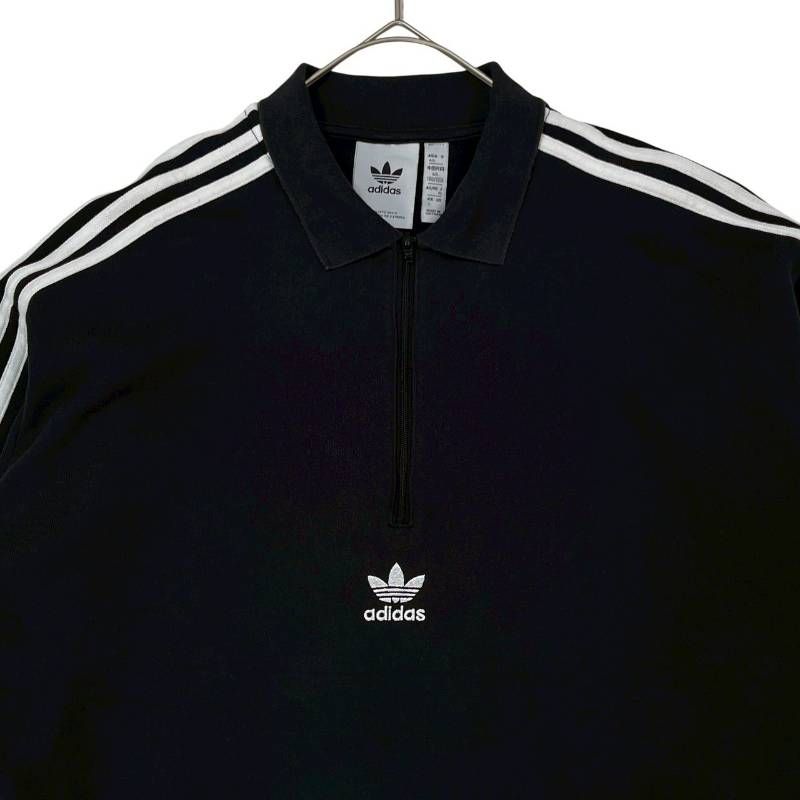 9478 adidas 3ストライプス ポロスウェット ブラック 常田大希 - メルカリ