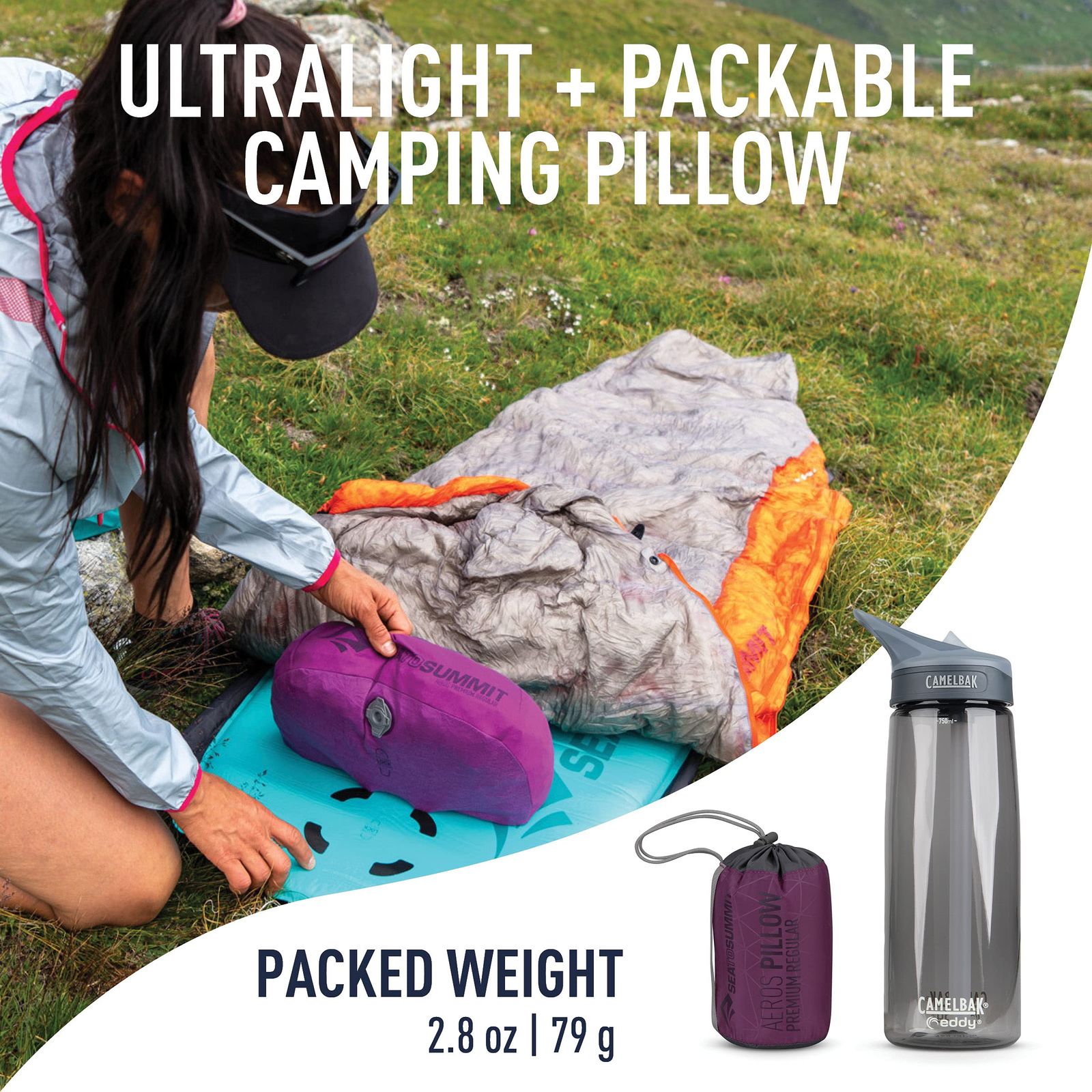 Sea to Summit Aeros 枕 ム マゼンタ レギュラー