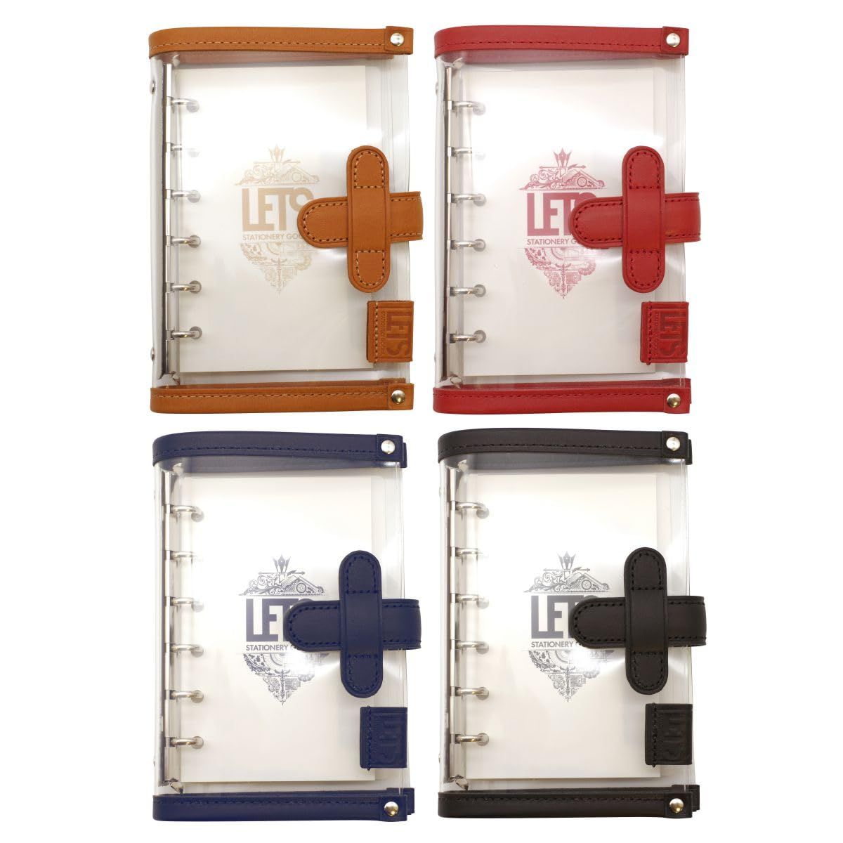  LETS GOODS クリア システム手帳 ミニ6 ナチュラル その他 文房具 事務用品