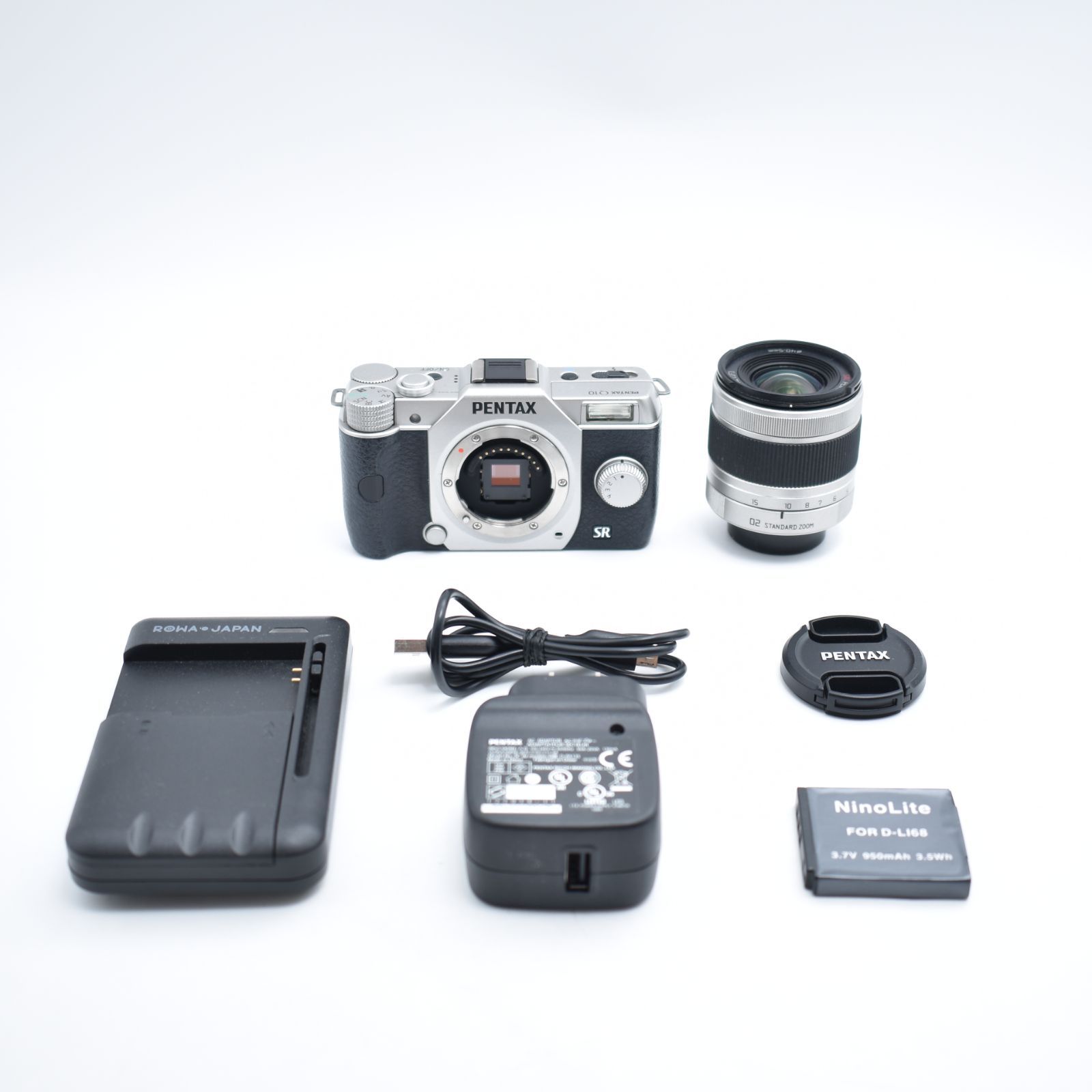 PENTAX Q10 デジタルカメラ　レンズ2本セット B#10904 PENTAX デジタルミラーレス一眼 Q10 ズームレンズキット [標準