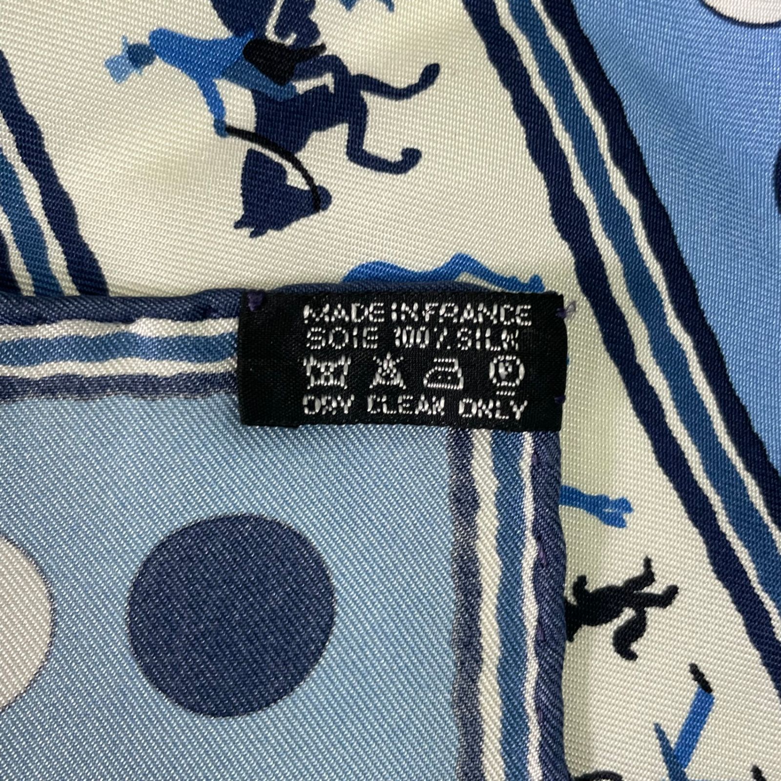 美品 HERMES エルメス スカーフ シルク SEQUENCES シーケンス 馬 騎手