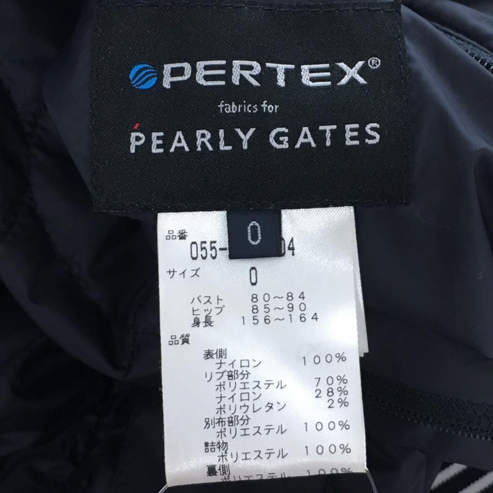 パーリーゲイツ 4WAYリバーシブル中綿ジャケット ネイビー×白 星柄 袖