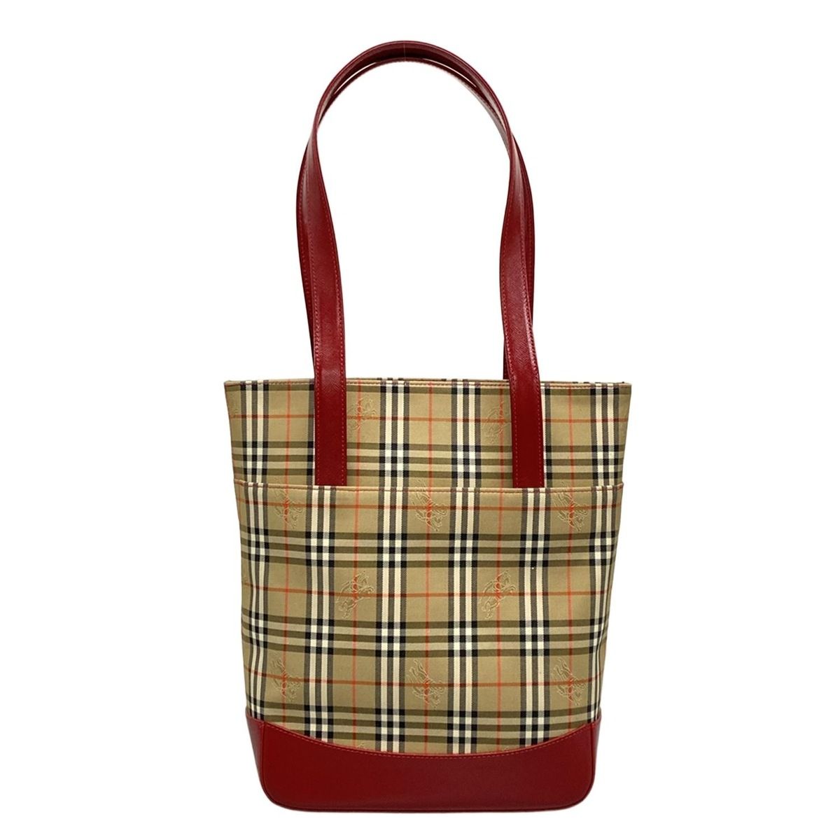 BURBERRY/Burberry(バーバリー) トートバッグ - ベージュ×レッド