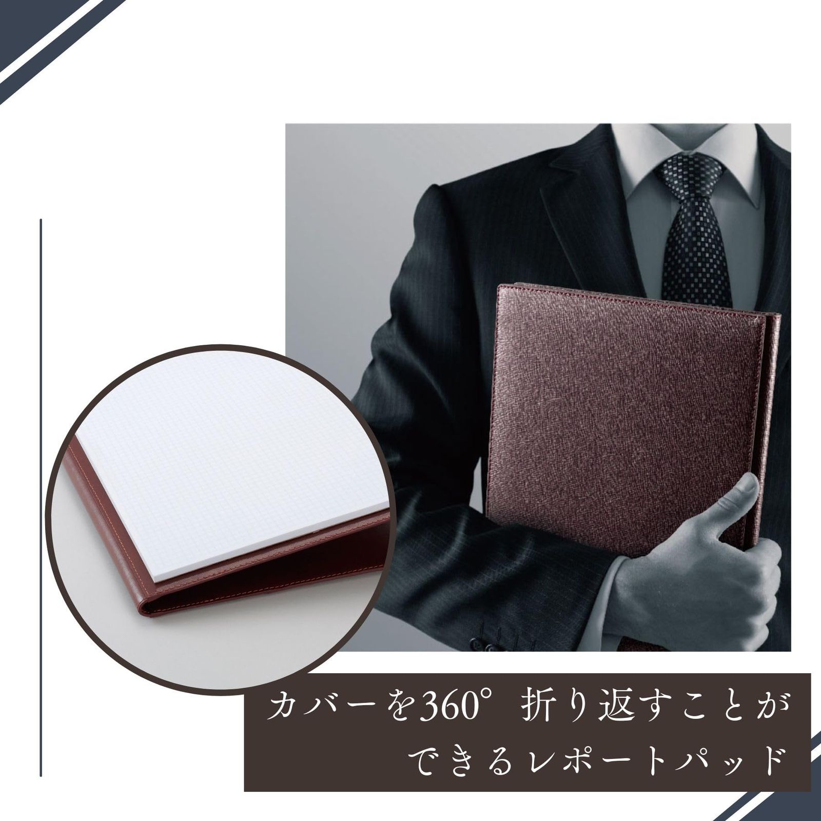  レイメイ藤井 レポートパッド zeitVektor A 4 革製 ネイビー ZVP 701 K その他 文房具 事務用品