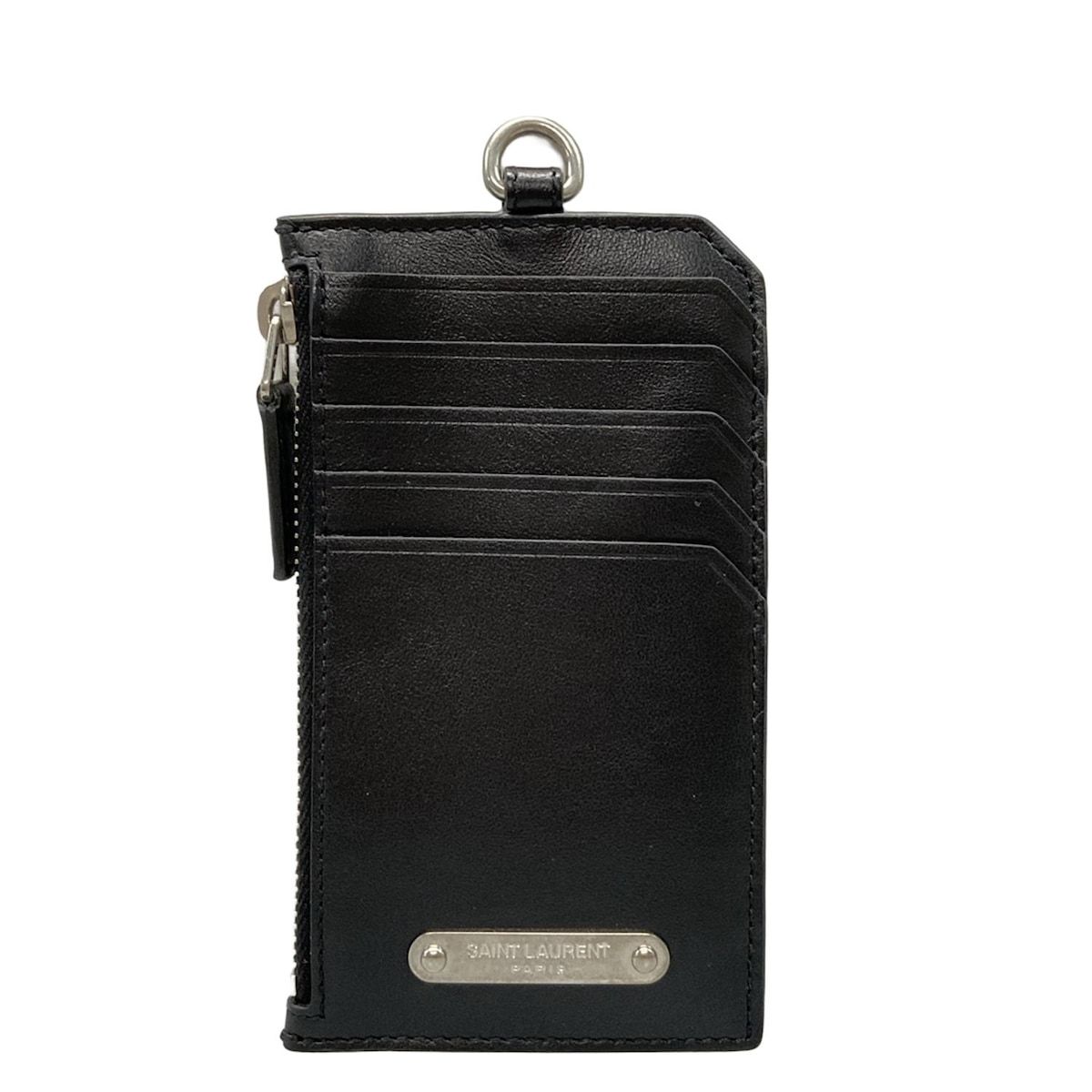SAINT LAURENT コインケース 黒 レザー 【公式通販】