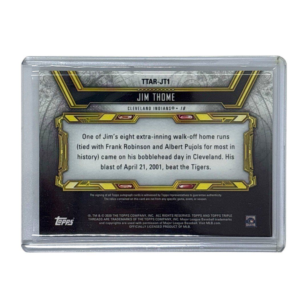 TOPPS MLBカード TRIPLE THREADS JIM THOME INDIANS 18 TTAR JT 1 IT