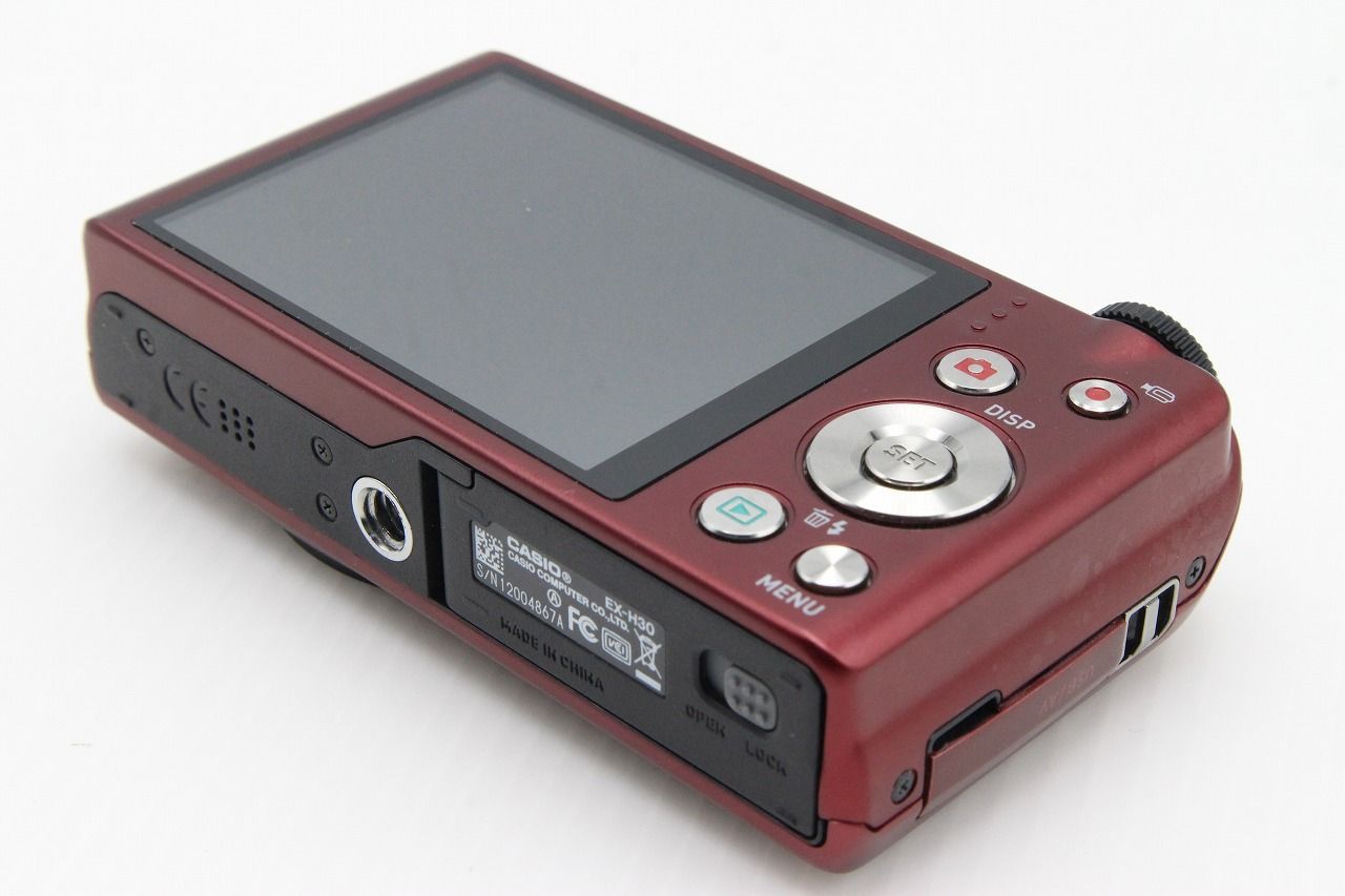 良品 CASIO カシオ EXILIM EX-H30 コンパクトデジタルカメラ レッド