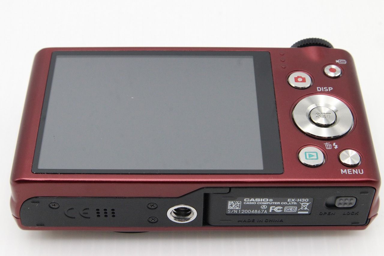 良品 CASIO カシオ EXILIM EX-H30 コンパクトデジタルカメラ レッド