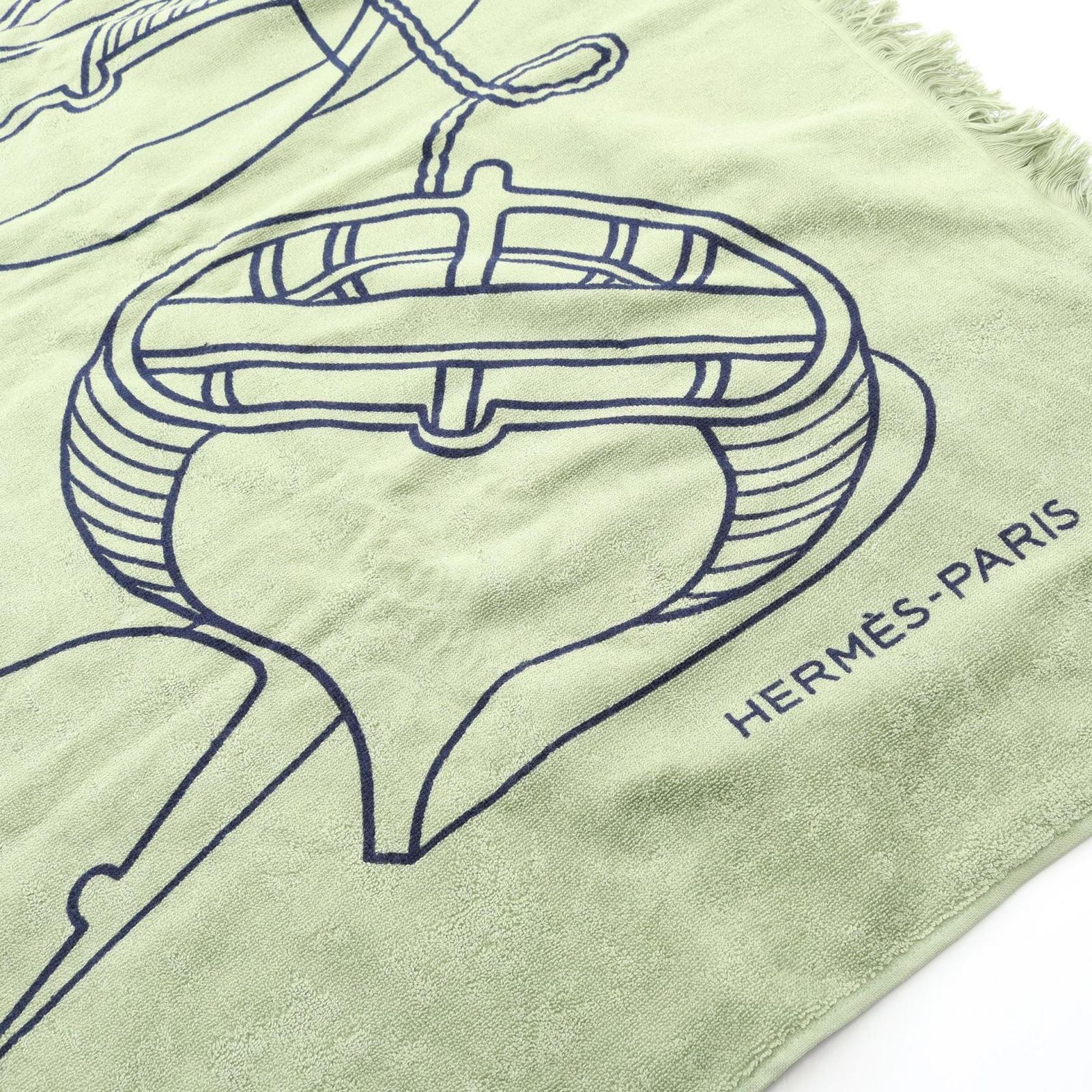  HERMES エルメス ヨッティングタラッサ バスタオル 大判 タオル ベビー用バスグッズ その他 タオル