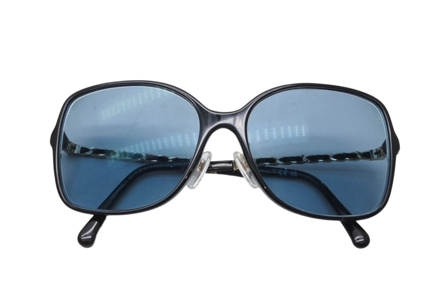 極美品 CHANEL シャネル 度入り眼鏡 アイウェア 5210-Q-A c.622/S4 サイズ57□17 135 ココマーク チェーンテンプル 中古 4b011984 極美品 CHANEL シャネル 度入り眼鏡 アイウェア 5210-Q-A c.622/S4