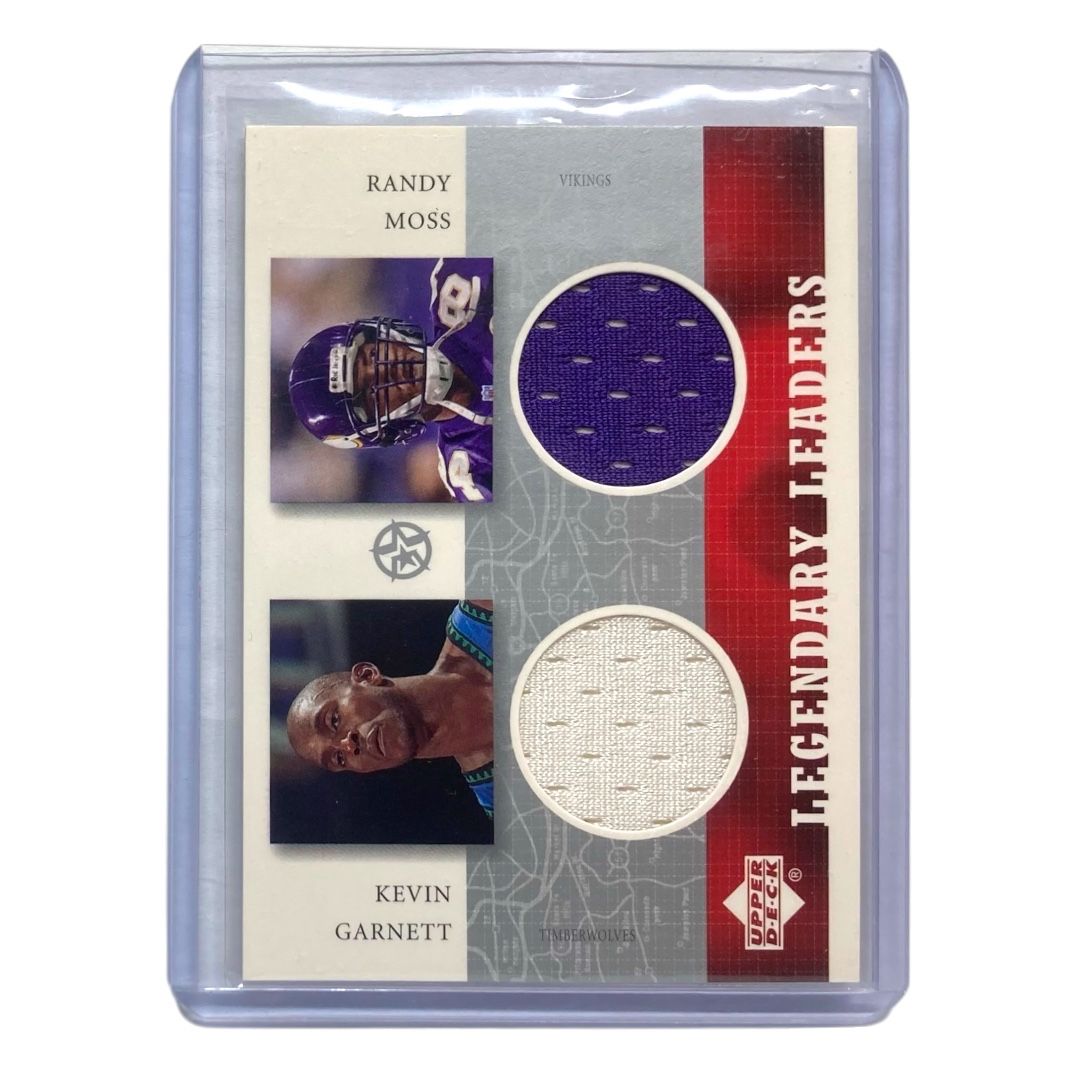 UPPER DECK NBA NFLカード UD LEADERS RANDY VIKINGS MOSS KEVIN GARNETT KG RM L IT 2