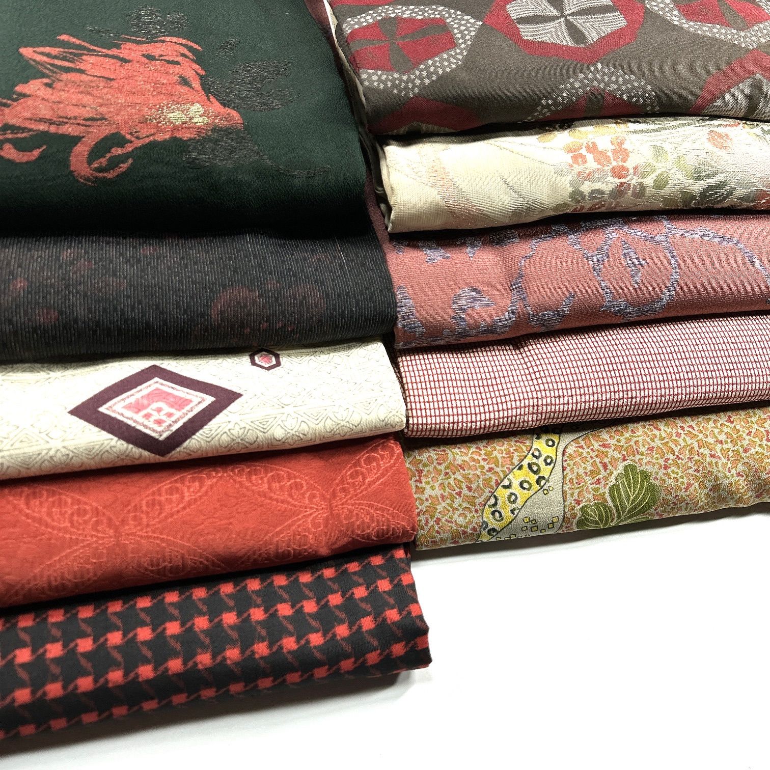 アンティーク 着物 10枚 正絹 着物まとめ売り 同梱購入歓迎 リメイク用