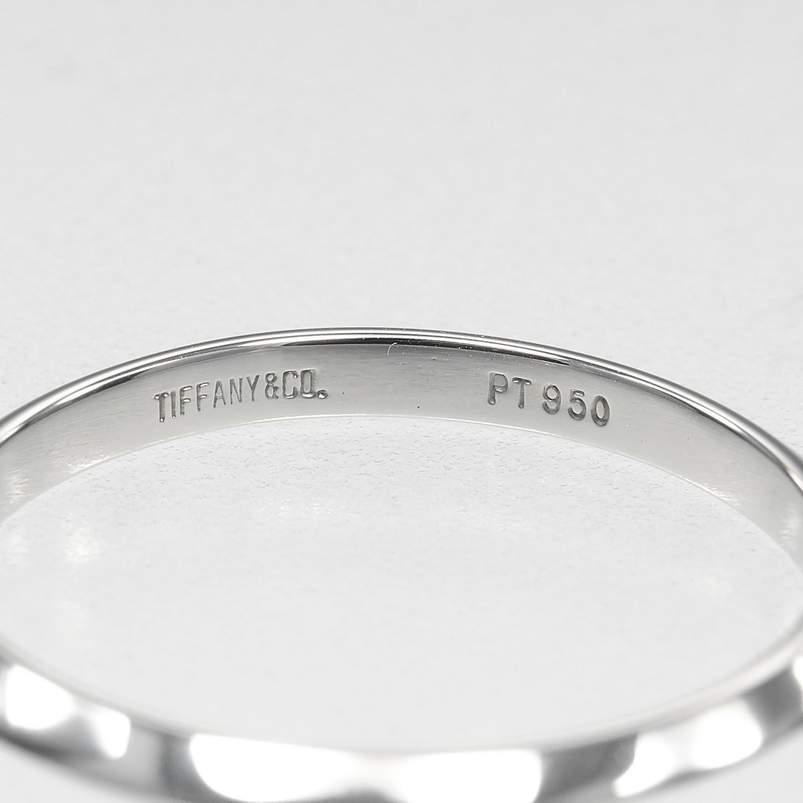 TIFFANY&Co.】ティファニー ナイフエッジ Pt950プラチナ 10号 