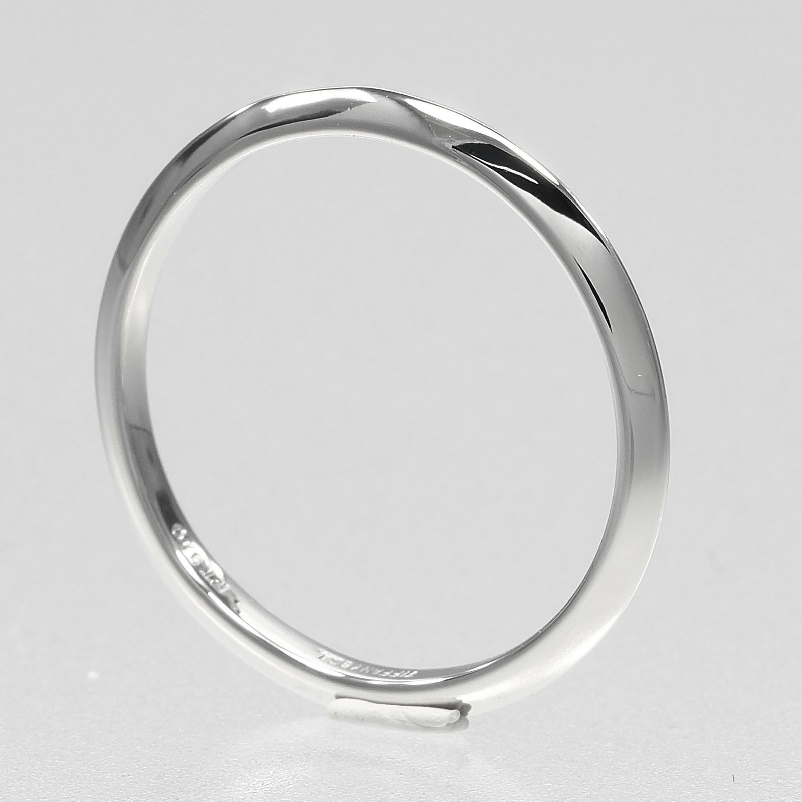 TIFFANY&Co.】ティファニー ナイフエッジ Pt950プラチナ 13号