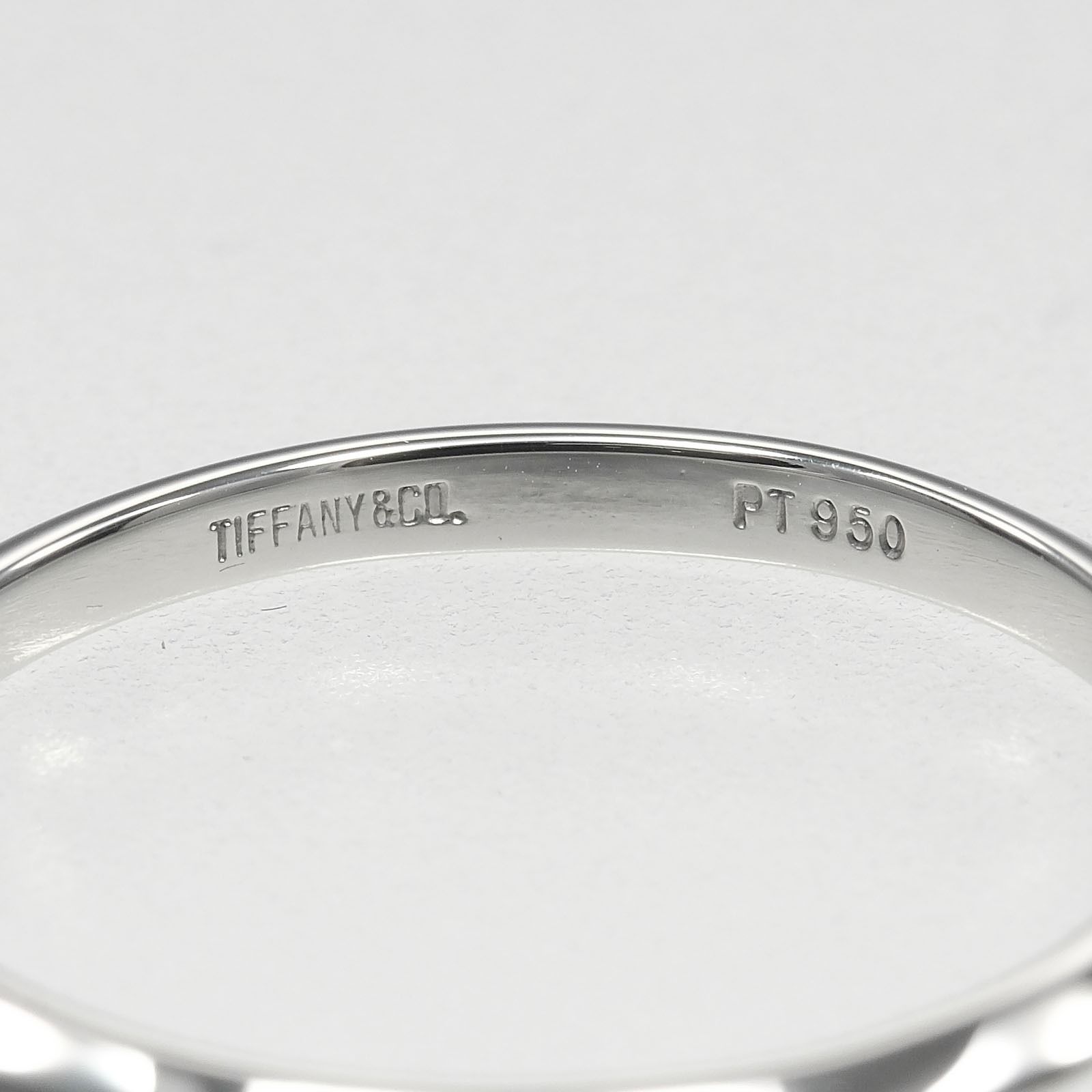 TIFFANY&Co.】ティファニー ナイフエッジ Pt950プラチナ 13号