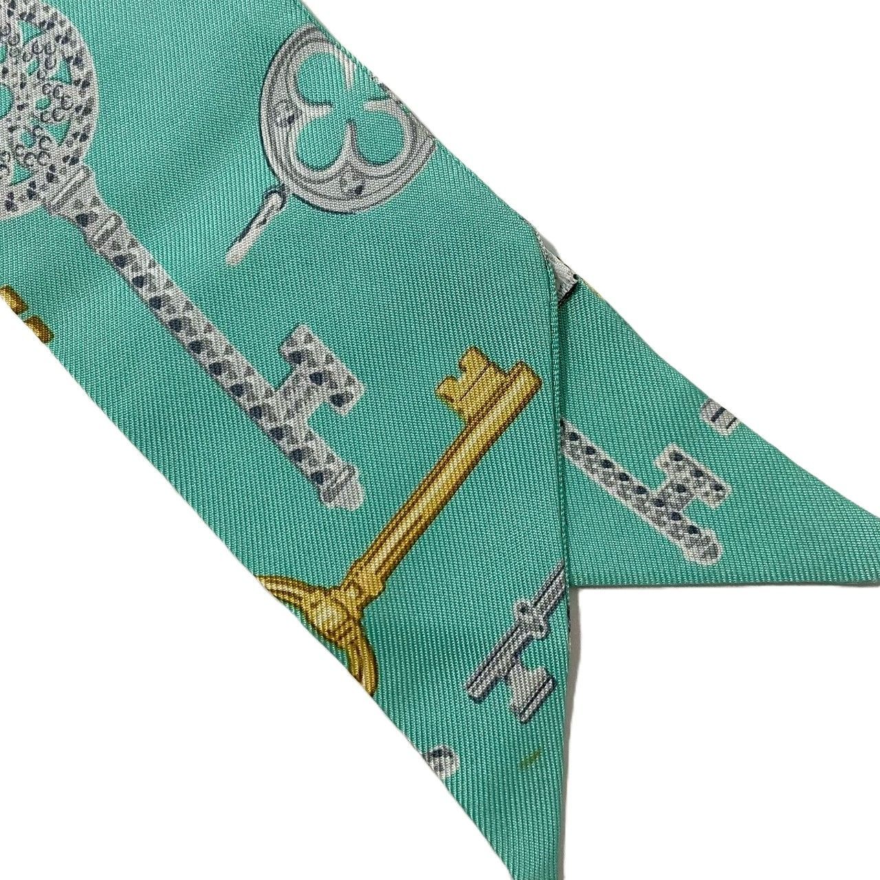 SU【TIFFANY&Co.】ツイリー スカーフ リボン SILK/シルク 100