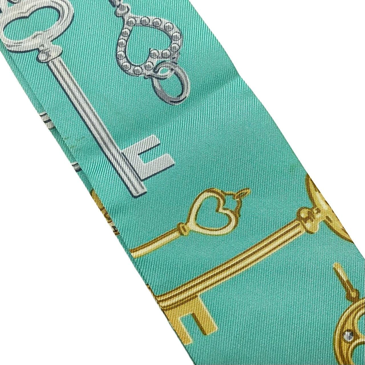 SU【TIFFANY&Co.】ツイリー スカーフ リボン SILK/シルク 100