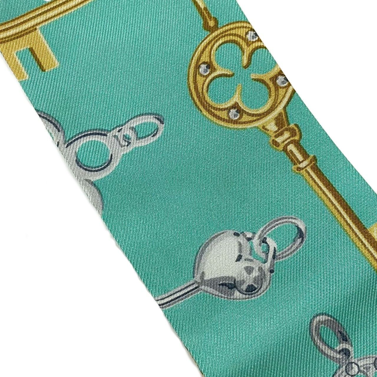 SU【TIFFANY&Co.】ツイリー スカーフ リボン SILK/シルク 100