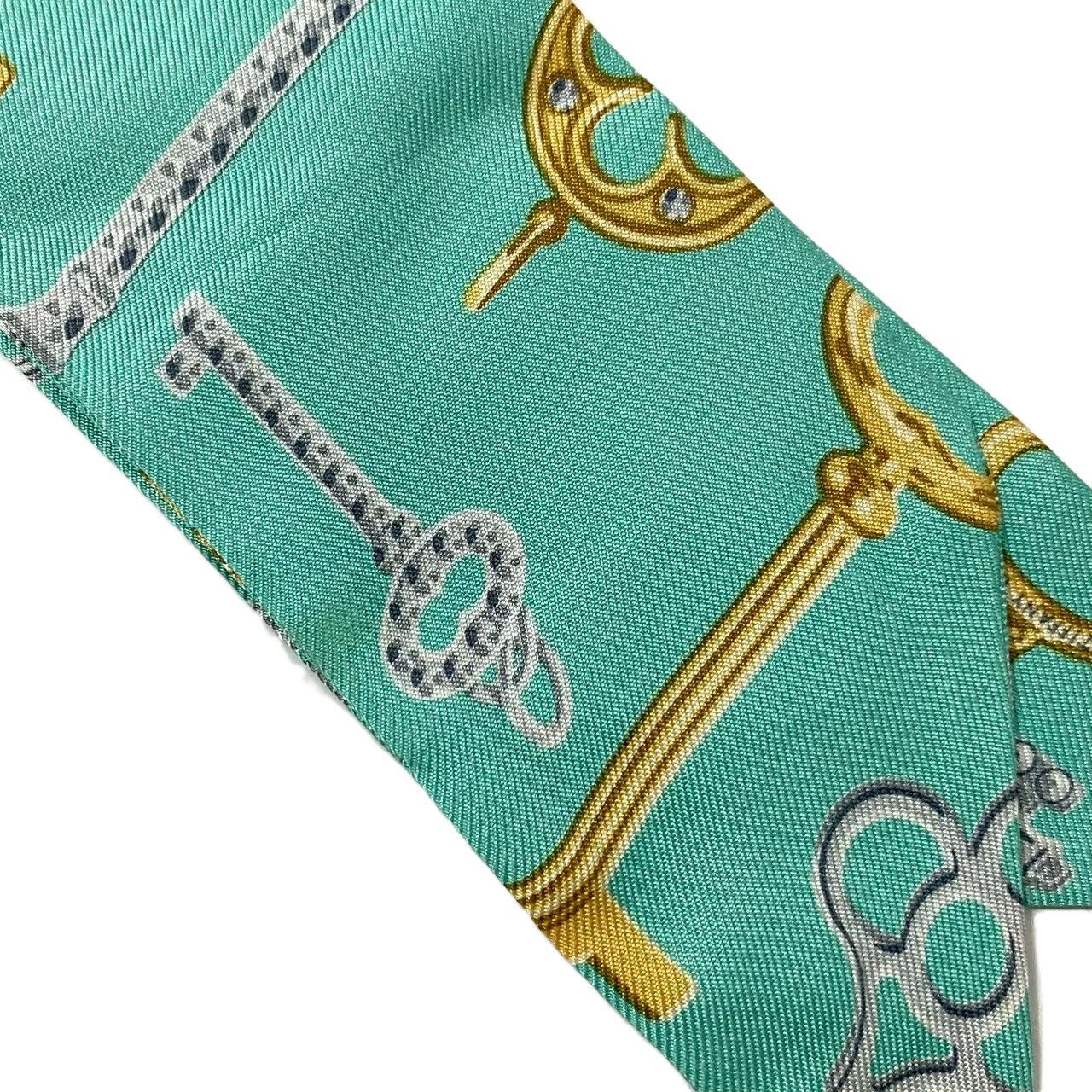 SU【TIFFANY&Co.】ツイリー スカーフ リボン SILK/シルク 100