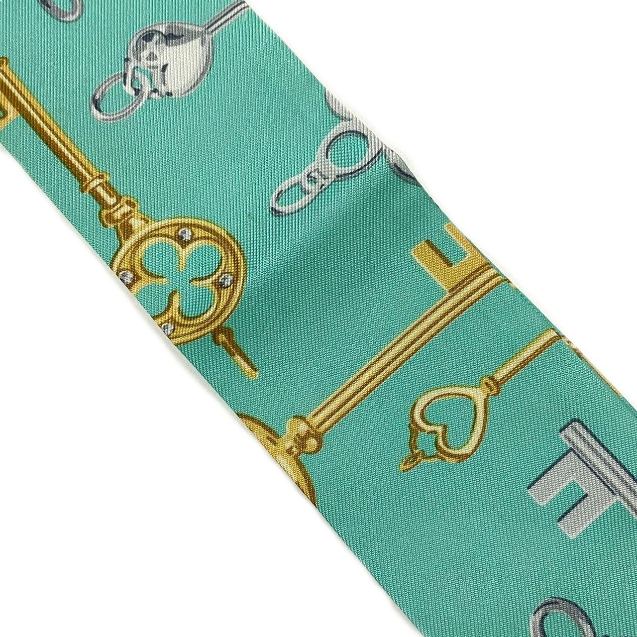 SU【TIFFANY&Co.】ツイリー スカーフ リボン SILK/シルク 100