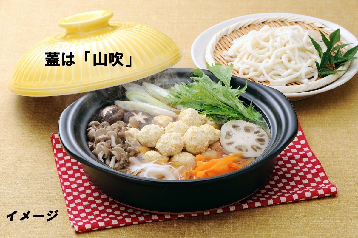 銀峯陶器 土鍋 菊花 粉引 8号 2-3人用 約1900 ml 直火対応 萬古焼 日本製 91081