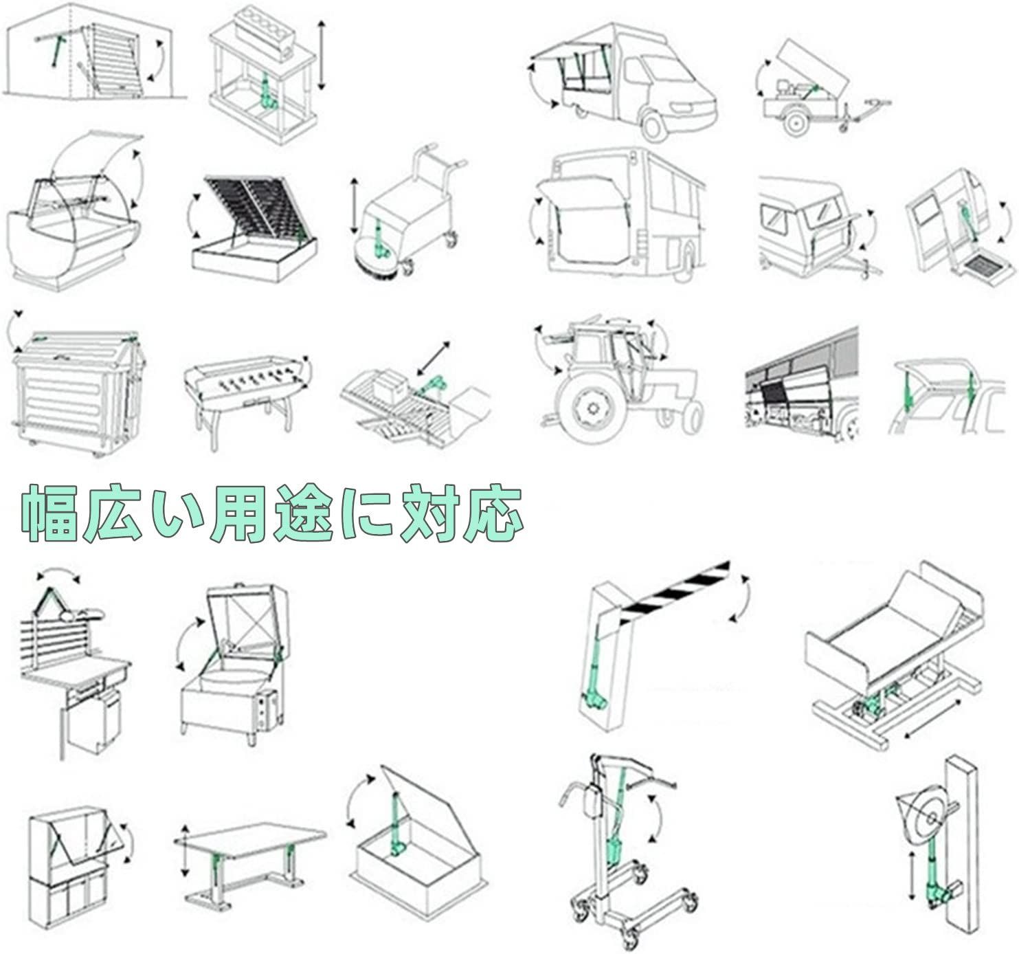 ストローク電動シリンダ リニアアクチュエータ 1500 N DC 12 V 50 mm 100 150 250 300 農業機械 産業電気昇降 牽引ベッド 電気ソファ 電動リフトレバーに対応