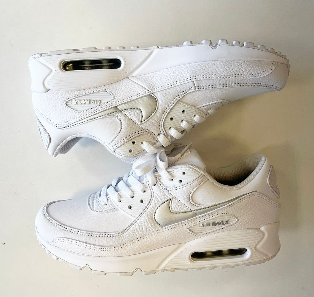 ナイキ NIKE WMNS AIR MAX 90 ナイキ エア マックス 90 白 シルバー 