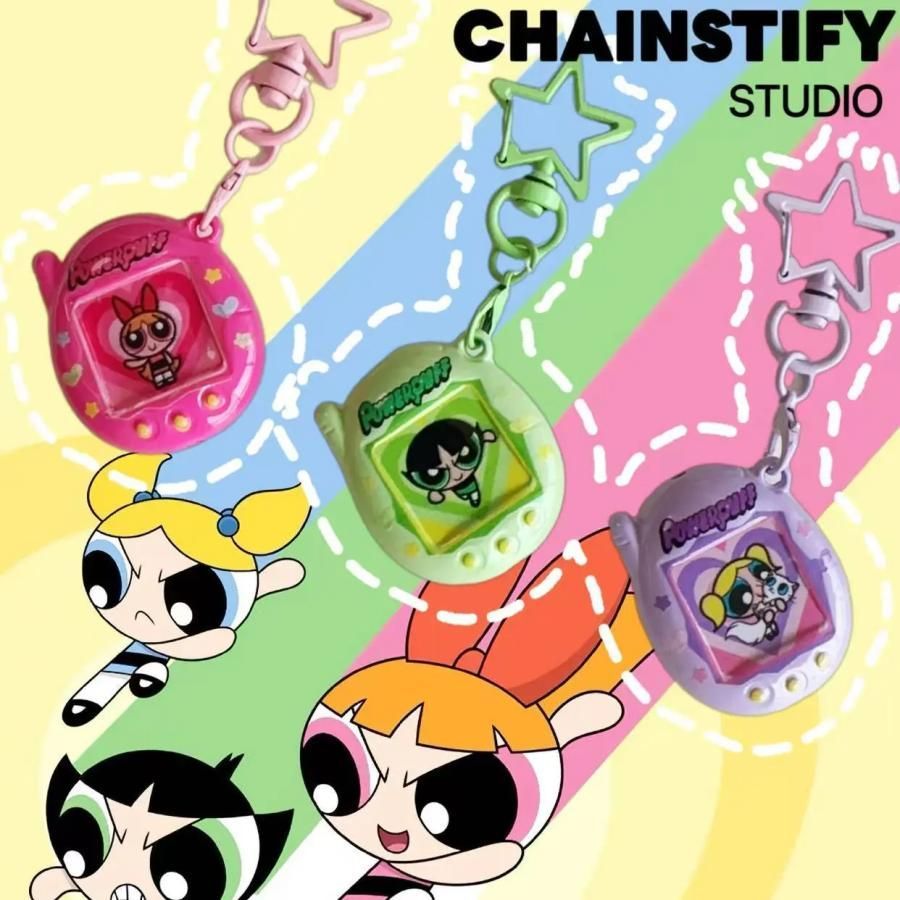 パワーパフガールズ パワパフ キーホルダー バッグチャーム ブロッサム