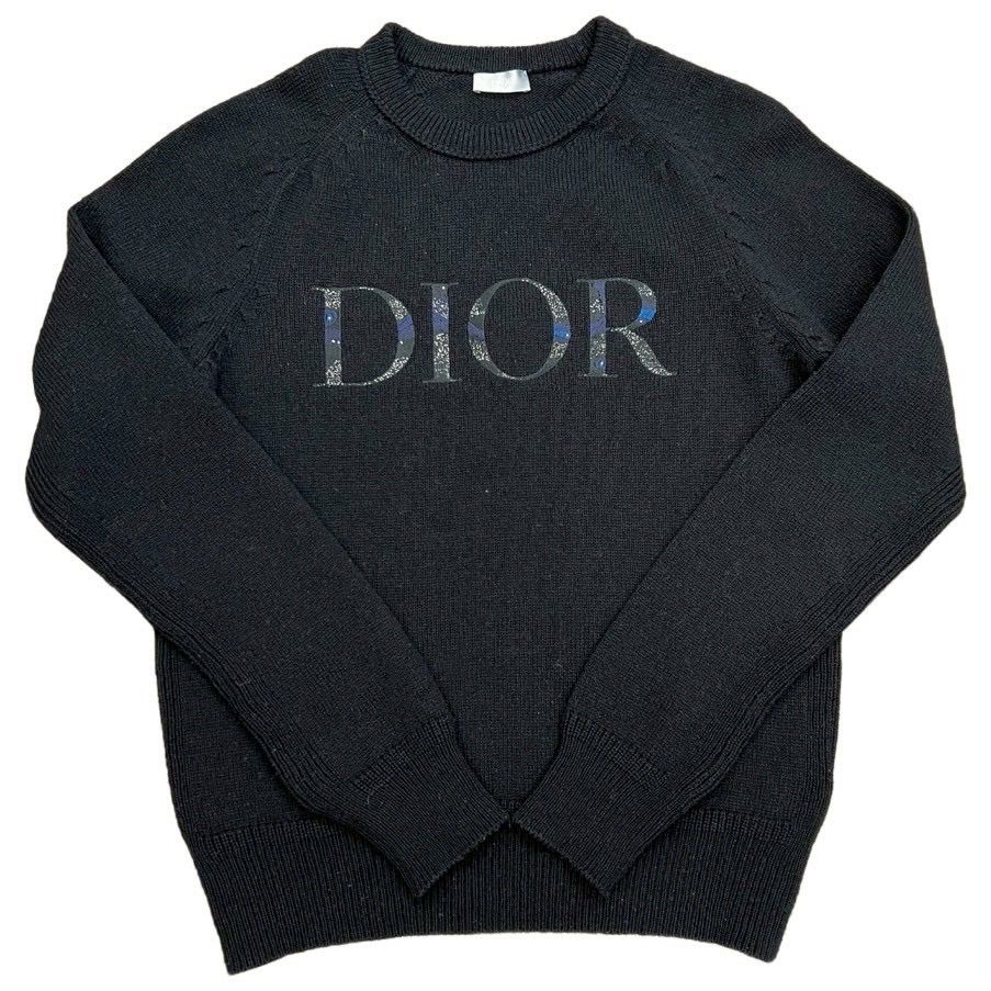 Dior ディオール ピーター・ドイグ ロゴ ニット ブラック M メンズ 