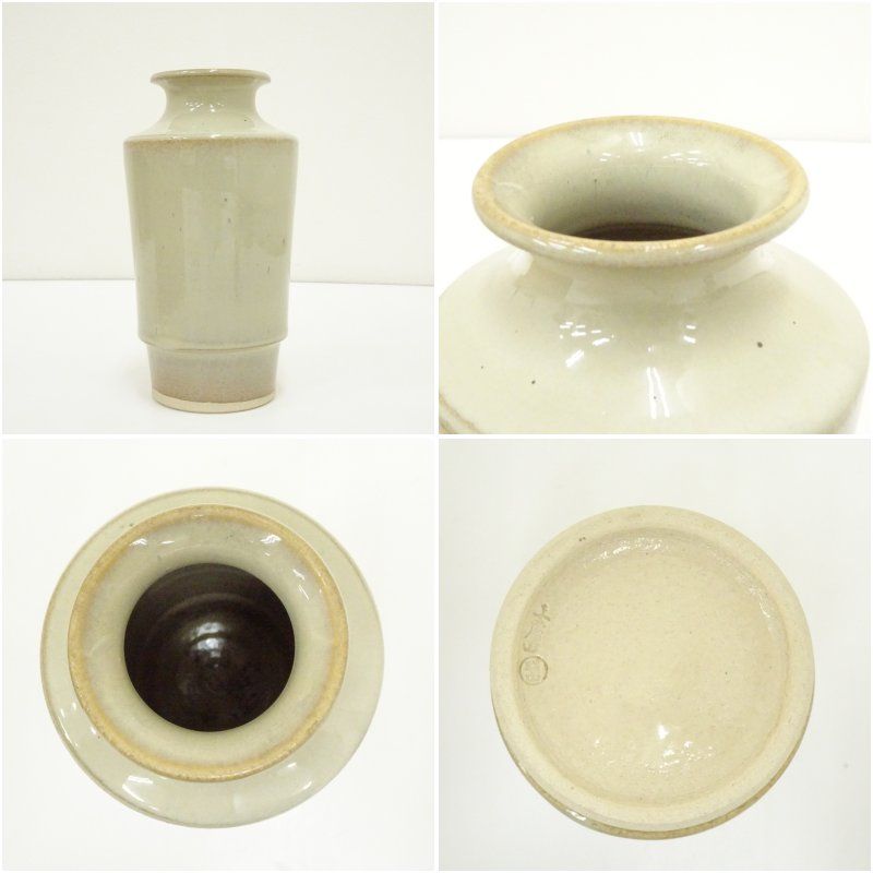 赤膚焼 三代 大塩昭山造 花器（共箱） 花瓶 生け花 花入れ おしゃれ