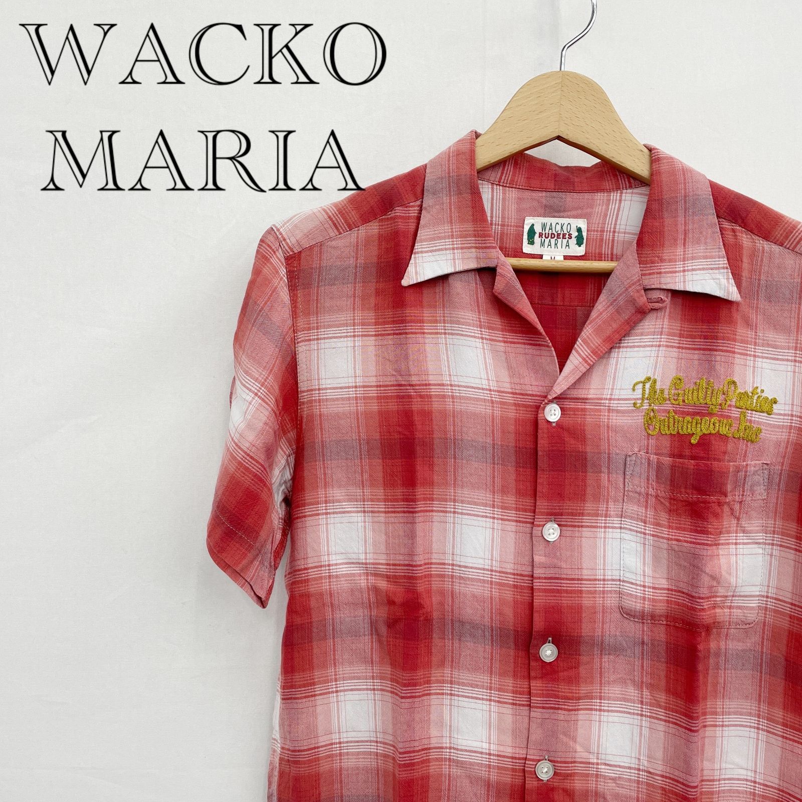 WACKO ワコマリア MARIA レーヨン S RUDEES チェックレーヨンシャツ