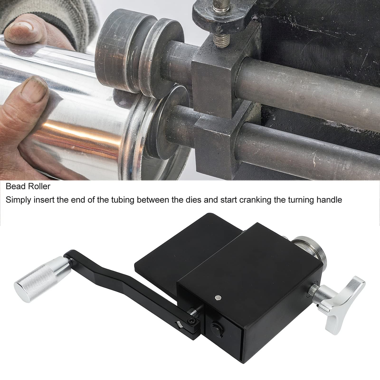 ビードローラーツール 5|8インチ以上のパイプ用 インタークーラーパイプ ビードフォームローラーマシン 鋼管パイプビーディングツール