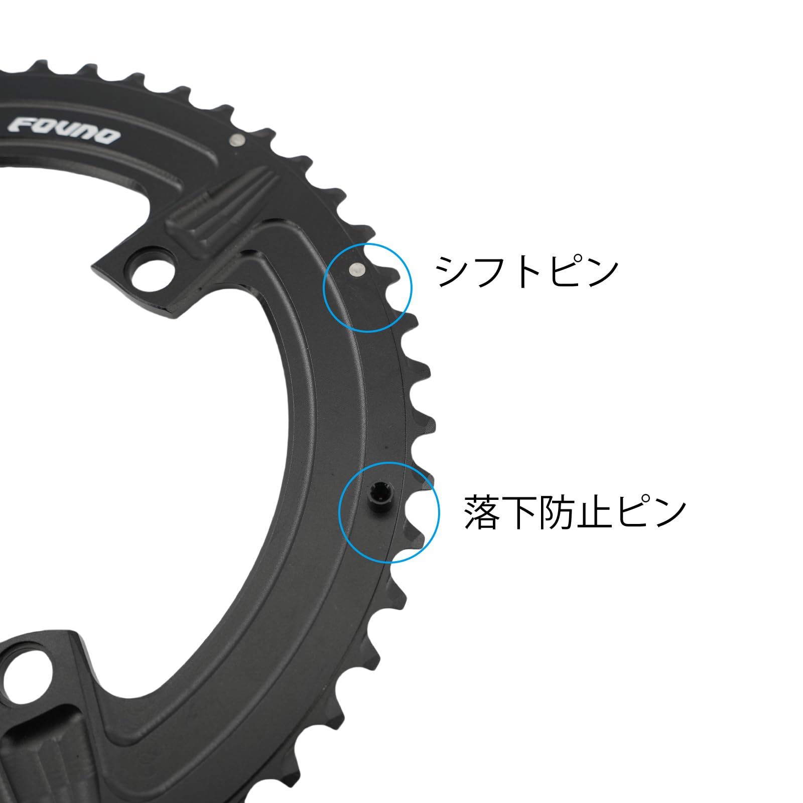 新品 DJC 12s ロードバイク チェーンリング 110BCD 4アーム 丸型 2x